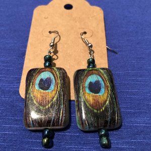 Peacock Dangle Earrings